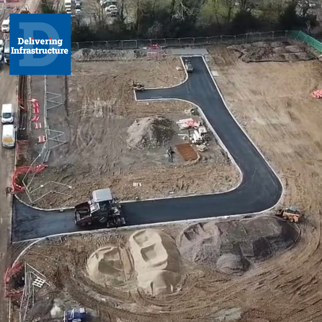 Works begin on the road infrastructure for Castle Park, West Durrington.